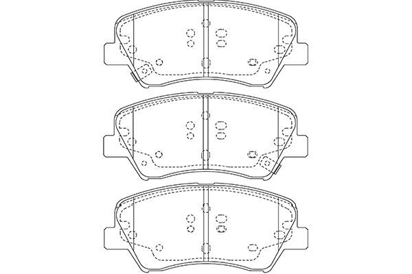 KAVO PARTS Комплект тормозных колодок, дисковый тормоз BP-3047